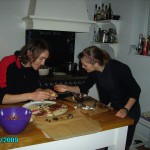 Brian and Sophie making traditional marzipan treats!